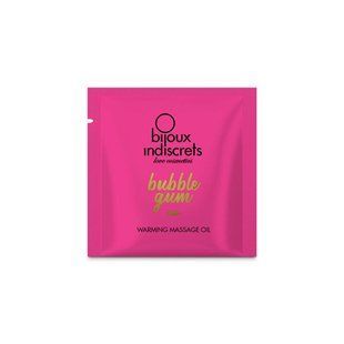 Пробник разогревающего масла Bijoux Indiscrets Light my Fire &ndash; Strawberry Bubblegum SO9344 фото