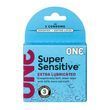 Презервативи ONE Super Sensitive, 3 шт, гладенькі, з додатковою змазкою, картонне паковання SX0779 фото 2