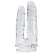 Прозрачный фаллоимитатор Alive Imperium Jelly Dildo для двойного проникновения SO6024 фото 2