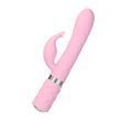 Роскошный кролик с ротацией и вибрацией Pillow Talk Lively, Pink, кристалл Сваровски, тройной отрост SO6856 фото 10