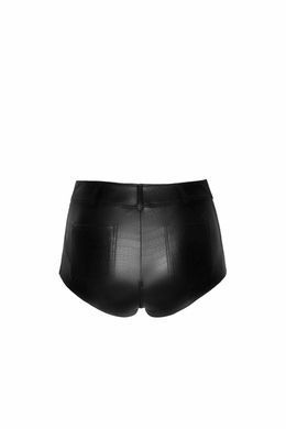 Шортики Noir Handmade F318 Wild, XXL, black, під латекс, крокодиловий принт, з доступом SX0337 фото