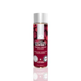 Смазка на водной основе JO H2O &mdash; Raspberry Sorbet (120 мл) без сахара, растительный глицерин SO1671 фото