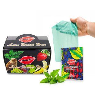 Набір латексних серветок Latex Dental Dams Mint 100 шт SX1268 фото
