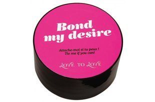 Скотч для бондажа Love To Love BOND MY DESIRE (15м) Черный, не липнет к коже и волоскам SO1400 фото