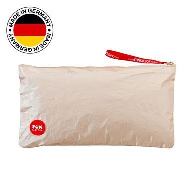 Сумка для секс-игрушек Fun Factory TOYBAG M, золотистая, на молнии, 25x12 см SX1011 фото
