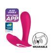 Смарт-вібратор у трусики Satisfyer Top Secret Pink вагінально-кліторальний, 2 мотори SO7790 фото 7