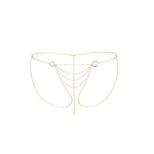 Ланцюжок-трусики Bijoux Indiscrets Magnifique Bikini Chain &ndash; Gold, прикраса для тіла SO2662 фото