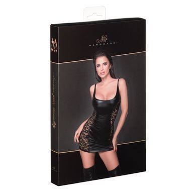 Платье с кружевными вставками Noir Handmade F229 Powerwetlook dress with lace inserts, XL SX0100 фото