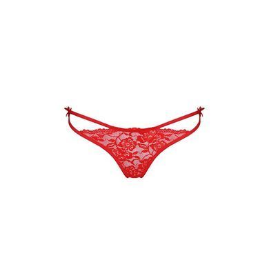 Трусики на зав'язочках з боків Passion Exclusive WARDA THONG L/XL, red PS26701 фото