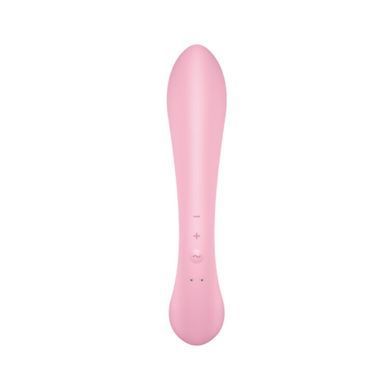 Двусторонний вибратор-кролик Satisfyer Triple Oh Pink, 3 мотора, рукоятка-массажер SO7780 фото