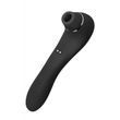 Вибратор и вакуумный клиторальный стимулятор Alive Midnight Quiver Black - секс-игрушка 2в1 SO3833 фото 5