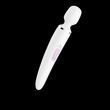 Вібромасажер Satisfyer Wand-er Woman (White/Chrome), водонепроникний, потужний, розмір XXL SO3458 фото 5