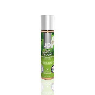 Смазка на водной основе JO H2O &mdash; Green Apple (30 мл) без сахара, растительный глицерин SO1481 фото