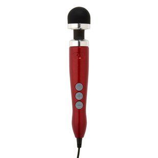 Вібромасажер DOXY Die Cast 3 Candy Red, дуже потужний, живлення 220В, металевий корпус SO2603 фото