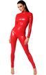 Комбінезон Noir Handmade F353 Red powerwetlook overall - 3XL SX2013 фото 8