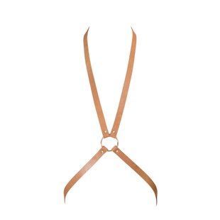 Портупея Bijoux Indiscrets MAZE - 8 Harness Brown, экокожа SO5943 фото