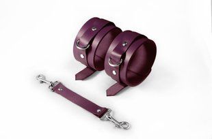 Поножі Feral Feelings &ndash; Ankle Restraints, натуральна шкіра, burgundy SO8259 фото